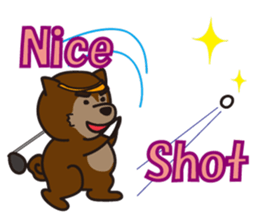 Shiba Inu golfers sticker #1708137