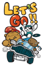 Hip Hop Bear : Benny, A.C., B-Real sticker #1708388