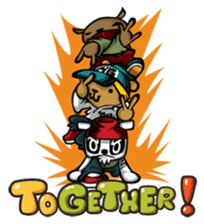 Hip Hop Bear : Benny, A.C., B-Real sticker #1708389