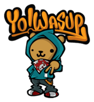 Hip Hop Bear : Benny, A.C., B-Real sticker #1708392