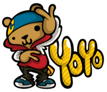 Hip Hop Bear : Benny, A.C., B-Real sticker #1708394