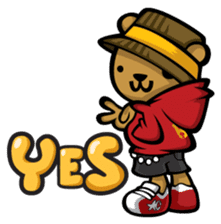 Hip Hop Bear : Benny, A.C., B-Real sticker #1708399