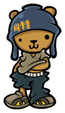 Hip Hop Bear : Benny, A.C., B-Real sticker #1708402