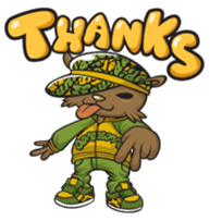 Hip Hop Bear : Benny, A.C., B-Real sticker #1708409