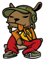 Hip Hop Bear : Benny, A.C., B-Real sticker #1708411