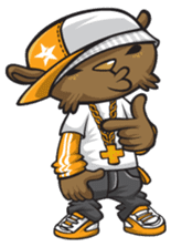 Hip Hop Bear : Benny, A.C., B-Real sticker #1708413