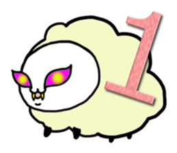 The cat which likes a sheep(English) sticker #1708551