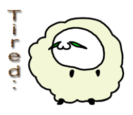 The cat which likes a sheep(English) sticker #1708554