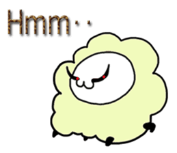 The cat which likes a sheep(English) sticker #1708556