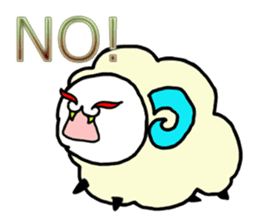 The cat which likes a sheep(English) sticker #1708557