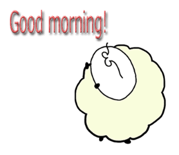 The cat which likes a sheep(English) sticker #1708561