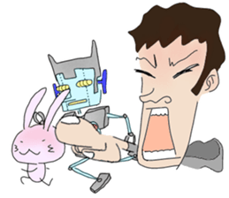 ZENTAI,rabbit&robot. 2nd sticker #1708687
