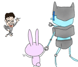 ZENTAI,rabbit&robot. 2nd sticker #1708690