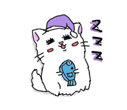 Cat fluffy sticker #1709586