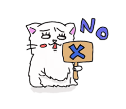 Cat fluffy sticker #1709588