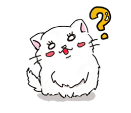 Cat fluffy sticker #1709597