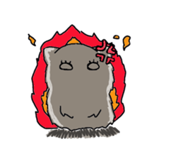 Cat fluffy sticker #1709611