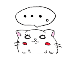 Cat fluffy sticker #1709616