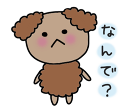 Choco&Chip of the toy poodle . sticker #1709634