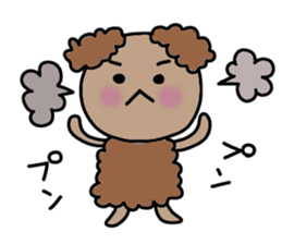 Choco&Chip of the toy poodle . sticker #1709648