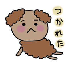 Choco&Chip of the toy poodle . sticker #1709649