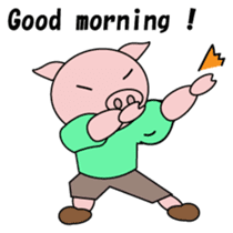 Muscle Tonchan English version sticker #1710105