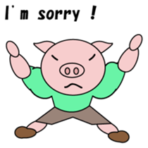 Muscle Tonchan English version sticker #1710108