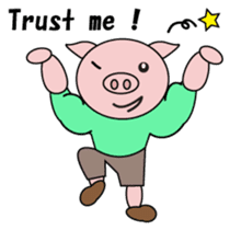 Muscle Tonchan English version sticker #1710110