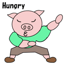 Muscle Tonchan English version sticker #1710114