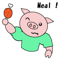 Muscle Tonchan English version sticker #1710116