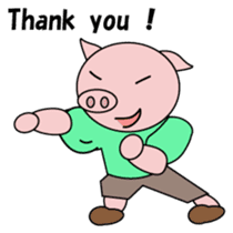 Muscle Tonchan English version sticker #1710121