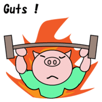 Muscle Tonchan English version sticker #1710126