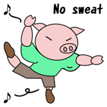 Muscle Tonchan English version sticker #1710128