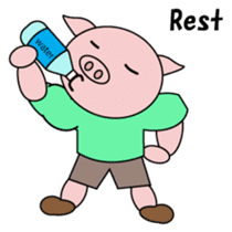 Muscle Tonchan English version sticker #1710129