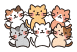 Six Kittens sticker #1710225