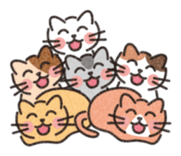 Six Kittens sticker #1710227