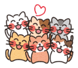 Six Kittens sticker #1710228