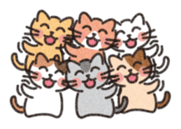 Six Kittens sticker #1710229