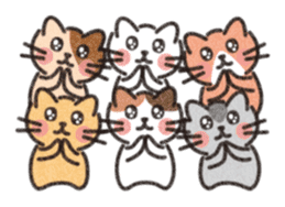 Six Kittens sticker #1710231