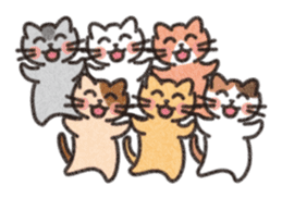 Six Kittens sticker #1710232