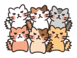 Six Kittens sticker #1710236