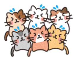Six Kittens sticker #1710237
