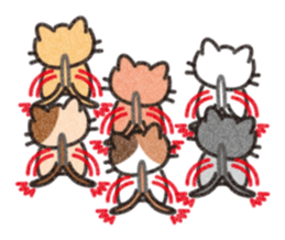 Six Kittens sticker #1710240
