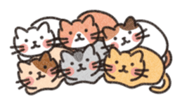 Six Kittens sticker #1710242