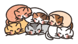 Six Kittens sticker #1710243