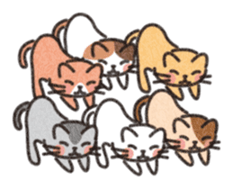Six Kittens sticker #1710245