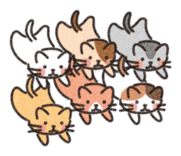 Six Kittens sticker #1710246