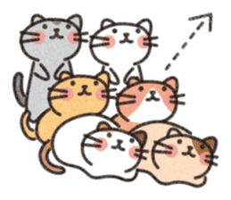 Six Kittens sticker #1710247
