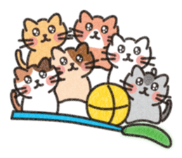 Six Kittens sticker #1710249