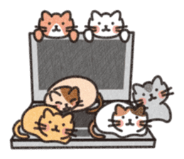 Six Kittens sticker #1710254
